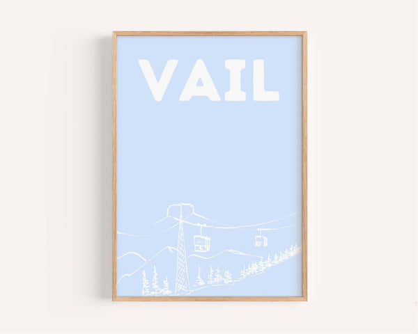 Vail Ski Lift Print - Vail, Colorado, USA