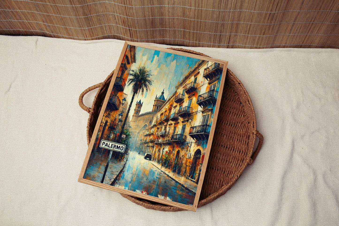 Palermo Art Wall Print - Italian Travel Poster, European Artwork, Italy Gift, Housewarming Decor, Palermo Artwork for Home & Office
