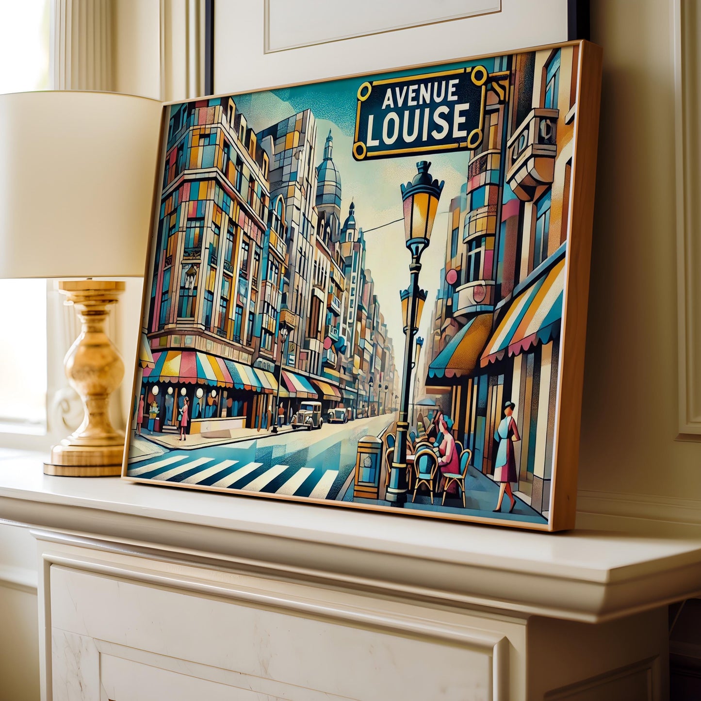 Avenue Louise Wall Art Brussels Print, Belgium Travel Poster, Housewarming Gift & Belgium Souvenir Decor