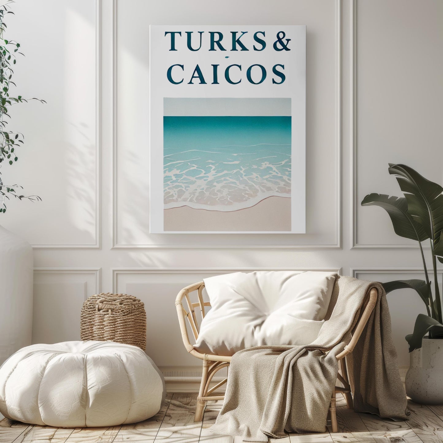 Turks and Caicos Wall Art - Beach Print Home Decor, Travel Gift, Housewarming Decoration, Island Landscape Artwork