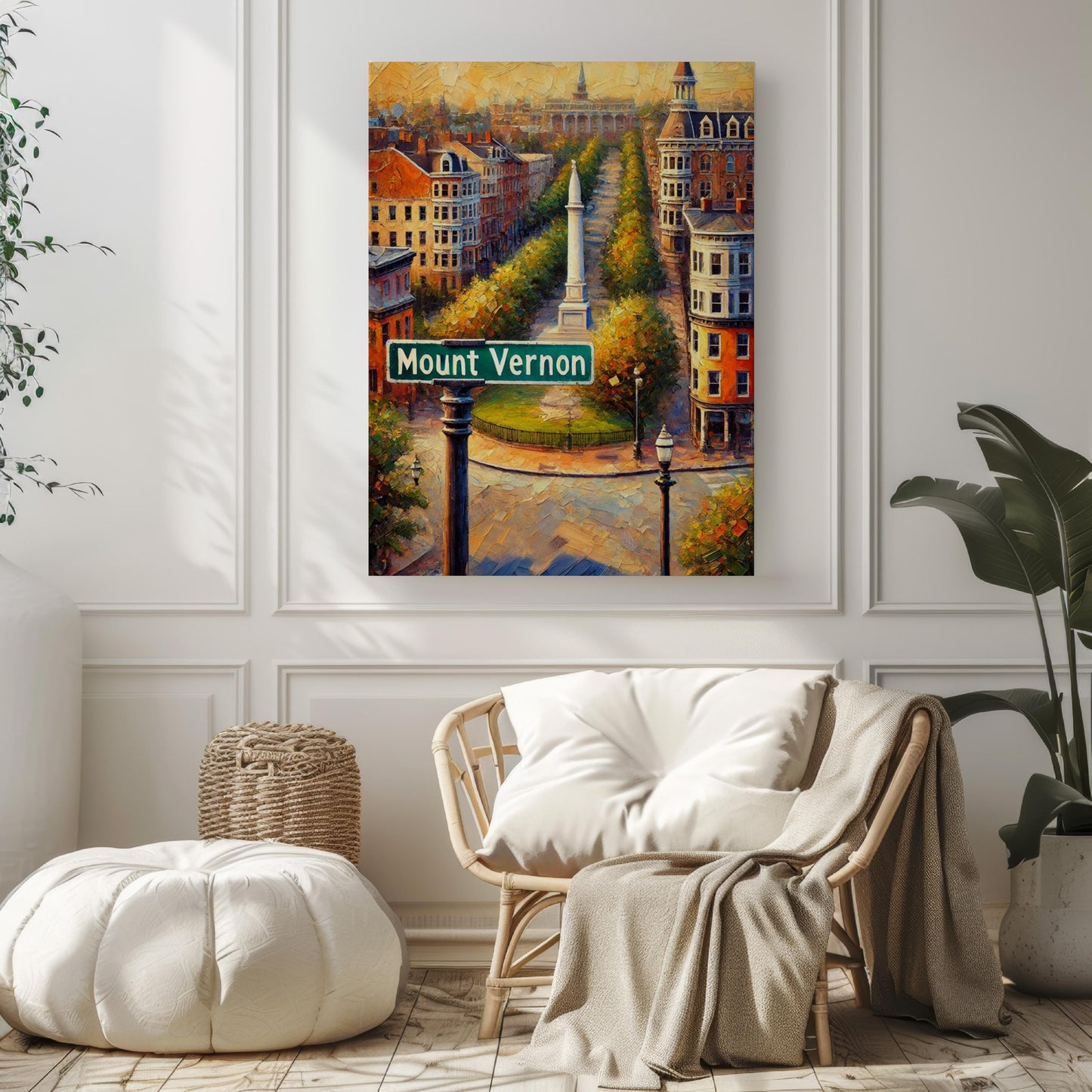 Baltimore Mount Vernon Wall Art Print, Maryland Travel Poster, Housewarming Gift, Baltimore City Decor, Travel Print, Baltimore Gift Idea
