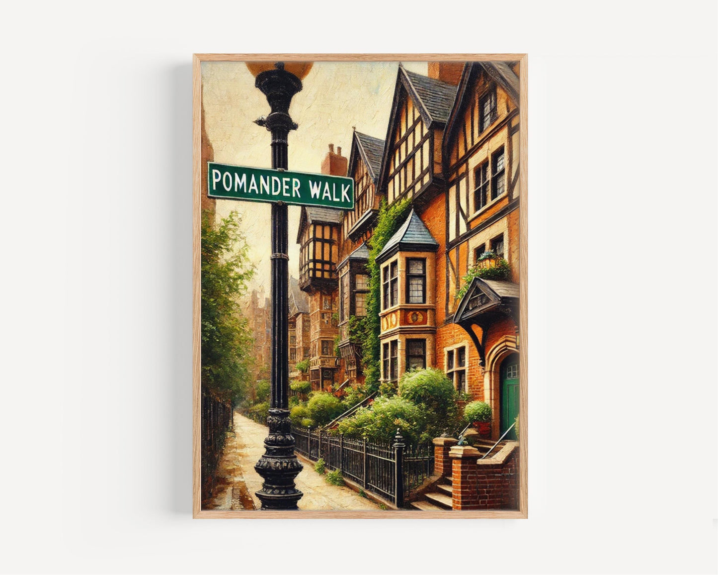 Pomander Walk Wall Art Print, NYC Travel Poster, New York City Souvenir, Housewarming Gift, American Art Decor, NYC Gift Idea, Travel Print