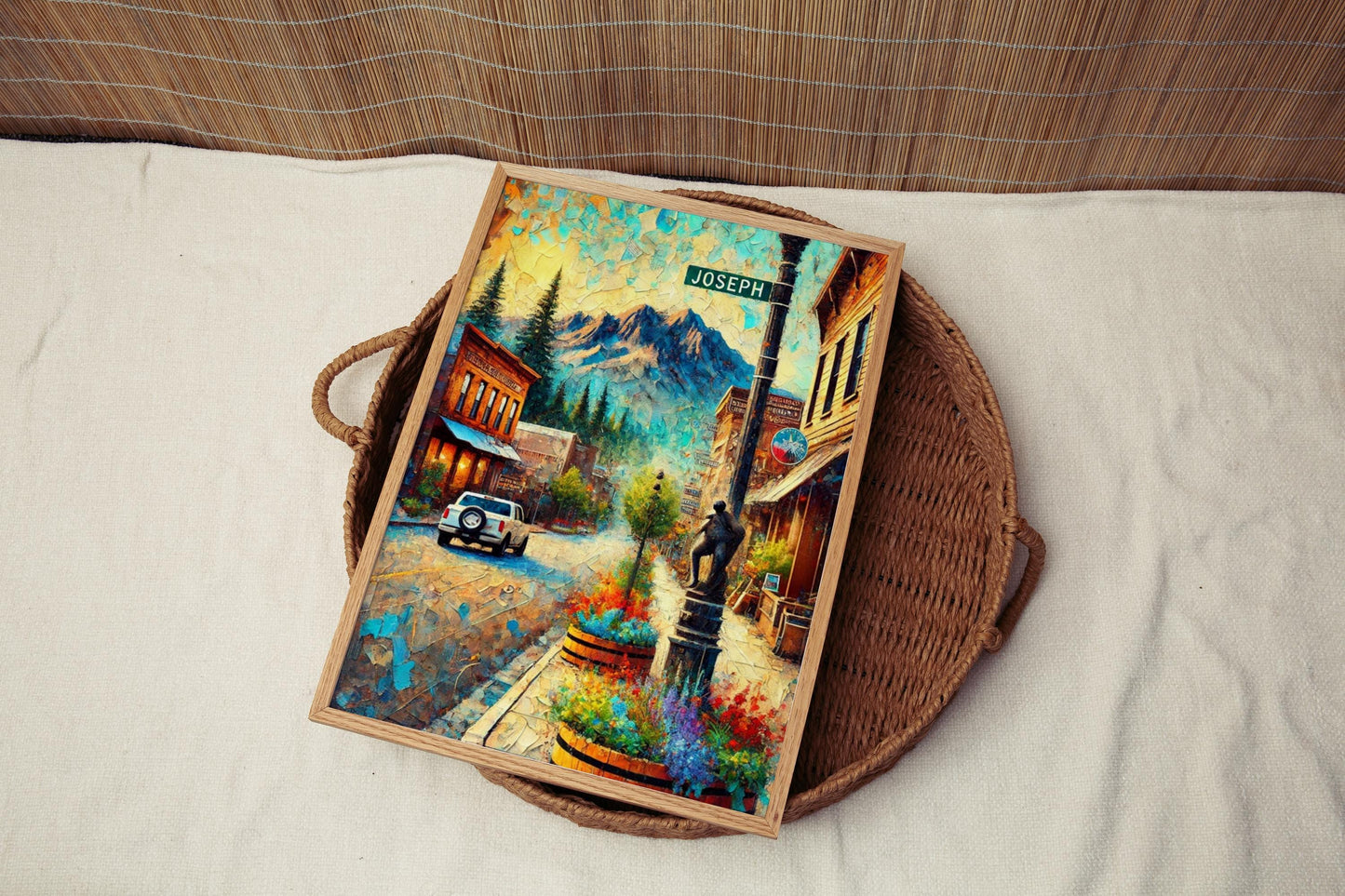 Oregon Wall Art Joseph Print Travel Poster & Souvenir, American Art, Housewarming Gift, Unique Oregon Decor Idea