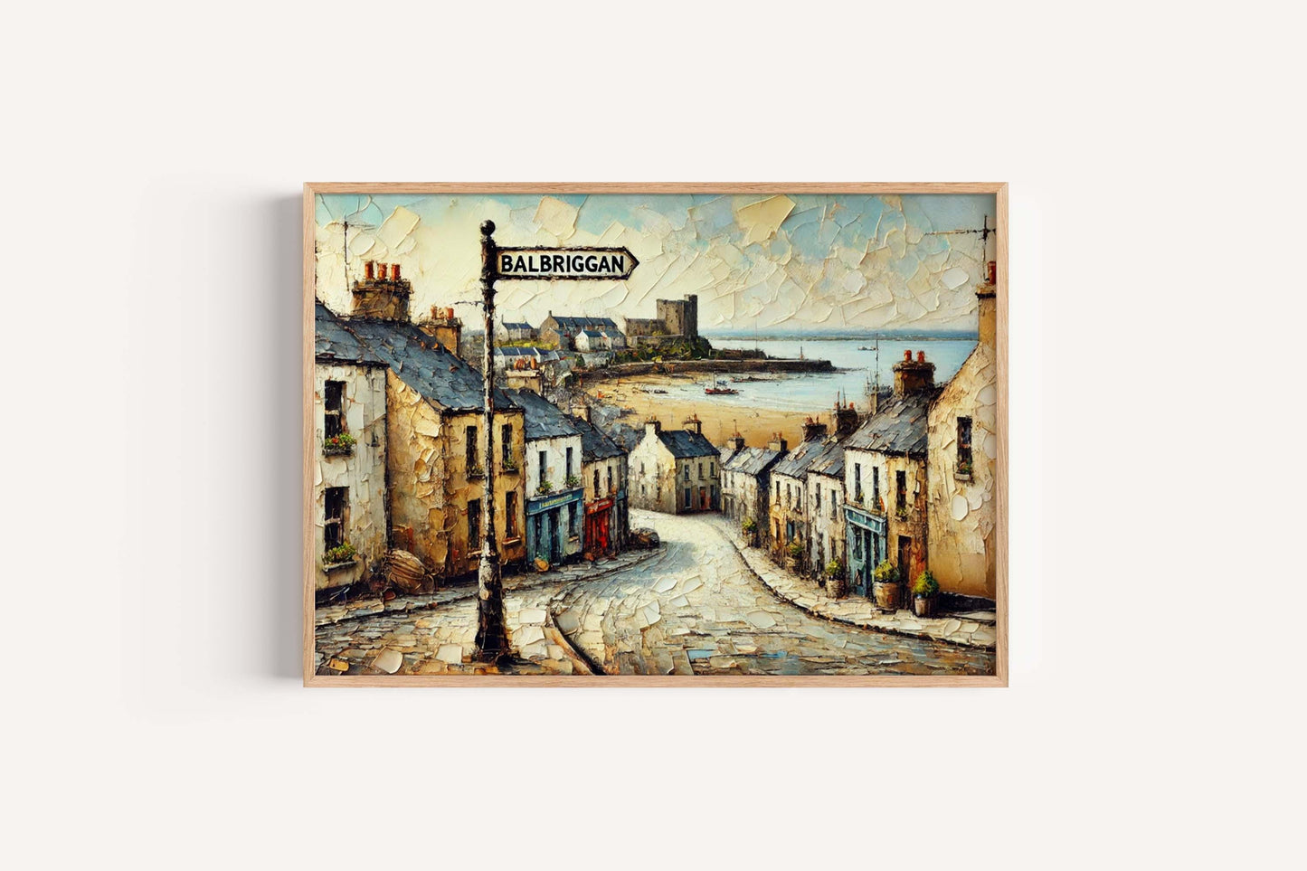 Balbriggan Art Print - Ireland Travel Poster, Balbriggan Wall Art, City Gift, Housewarming Decor, Irish Coastal Artwork, Travel Map Poster