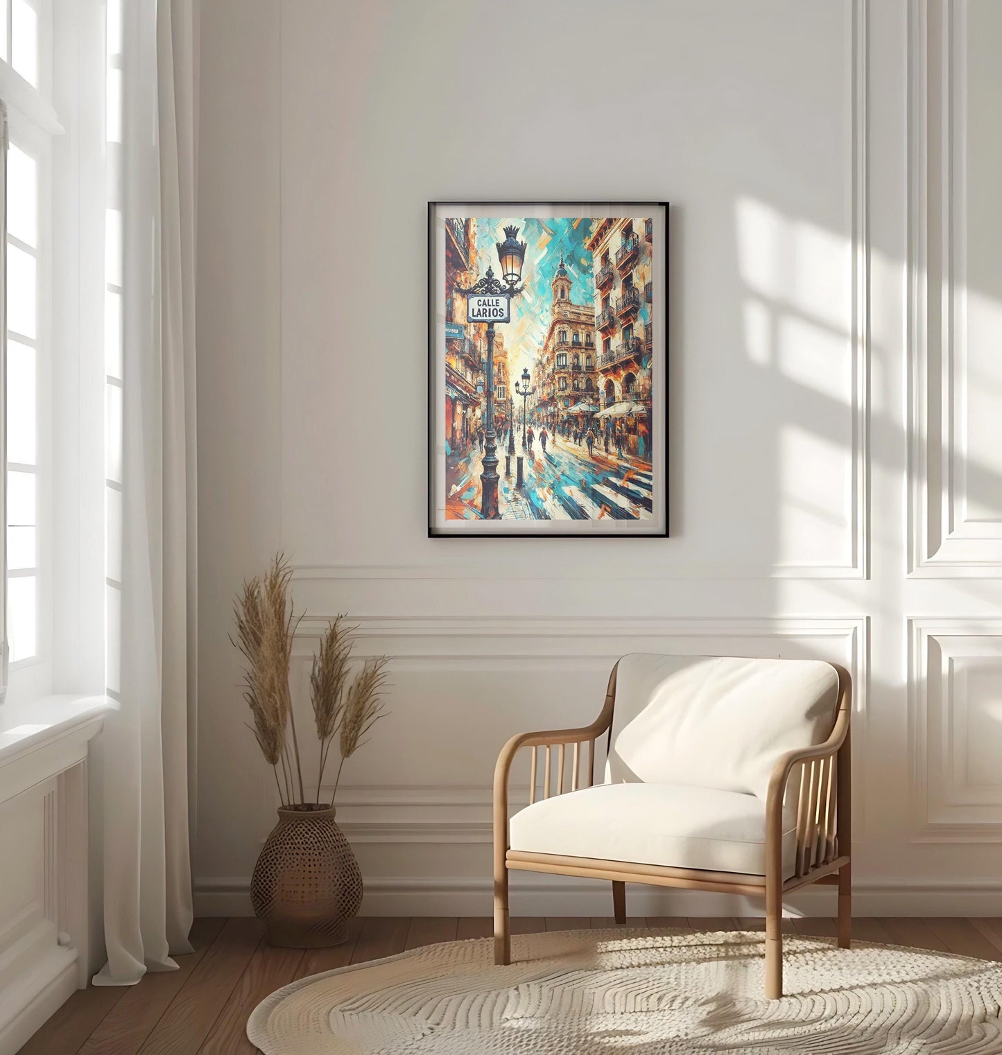 Calle Larios Wall Art Malaga Spain Travel Print & Poster Home Decor Spain Gift Housewarming Art
