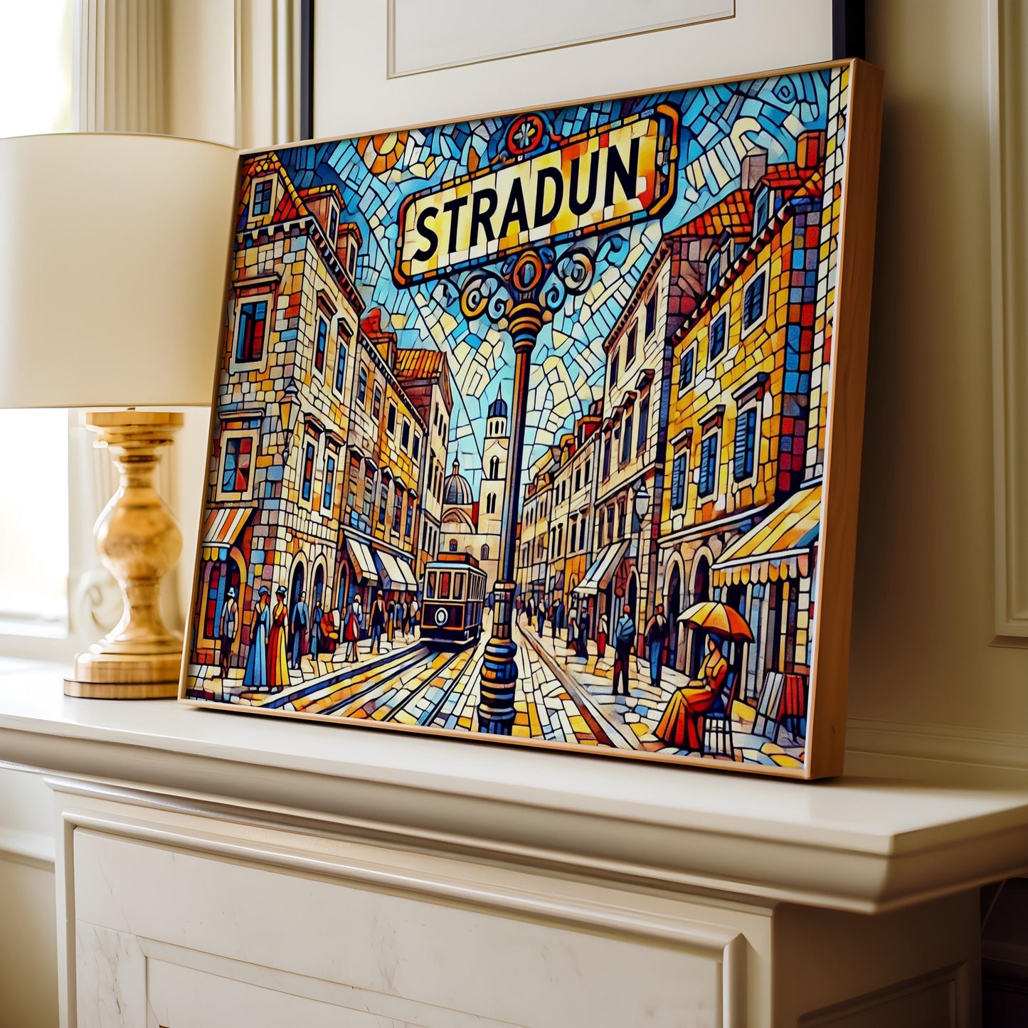 Stradun Wall Art Print - Dubrovnik Travel Poster, Croatia Decor, Housewarming Gift, Coastal Cityscape Artwork
