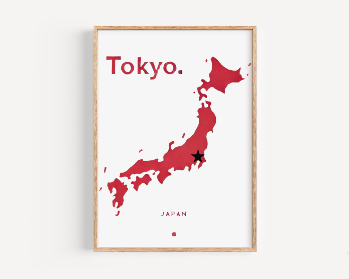 Tokyo Wall Art Print - Modern Minimalist Japan Travel Decor, Perfect Housewarming & Office Gift, College Dorm Decoration