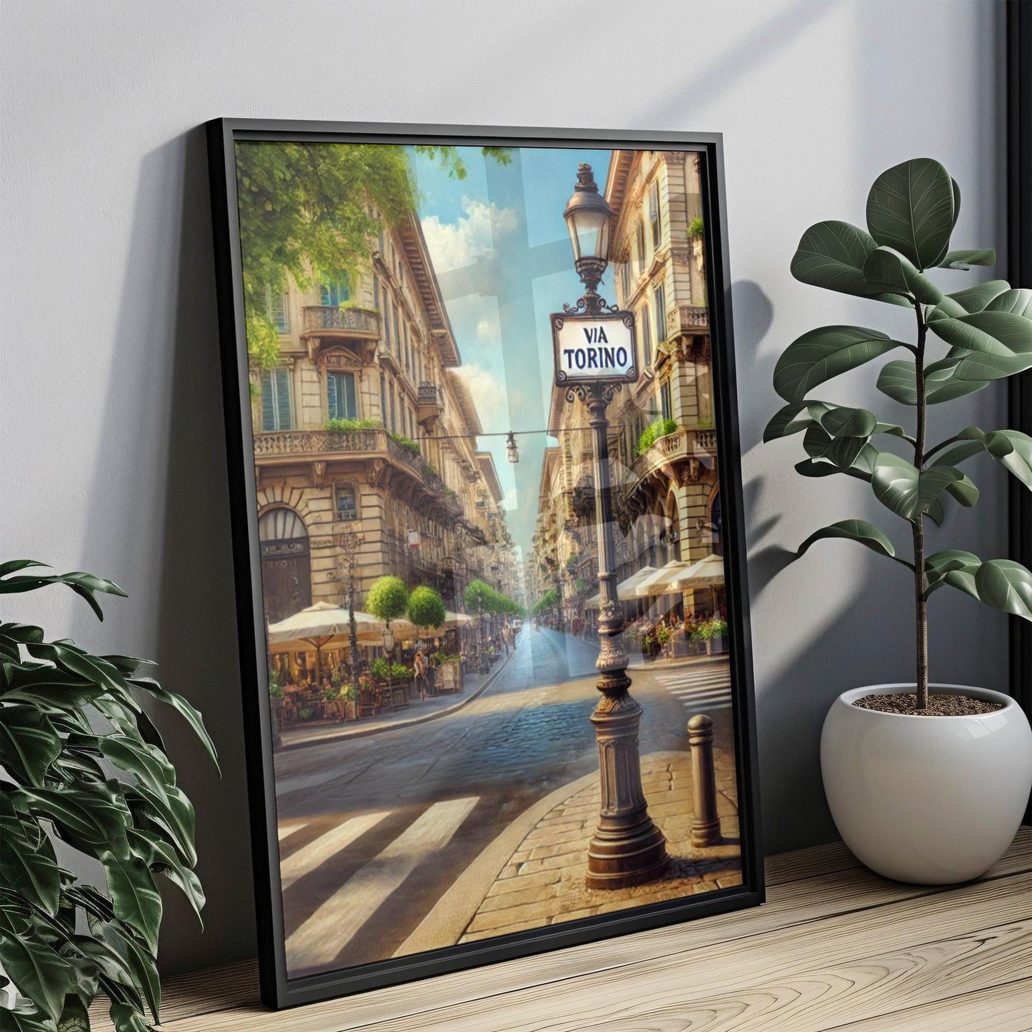 Milan Via Torino Wall Art Print β Italy Travel Poster, Milan Gift, Italian Souvenir, Housewarming Decor, Modern Cityscape Art Print