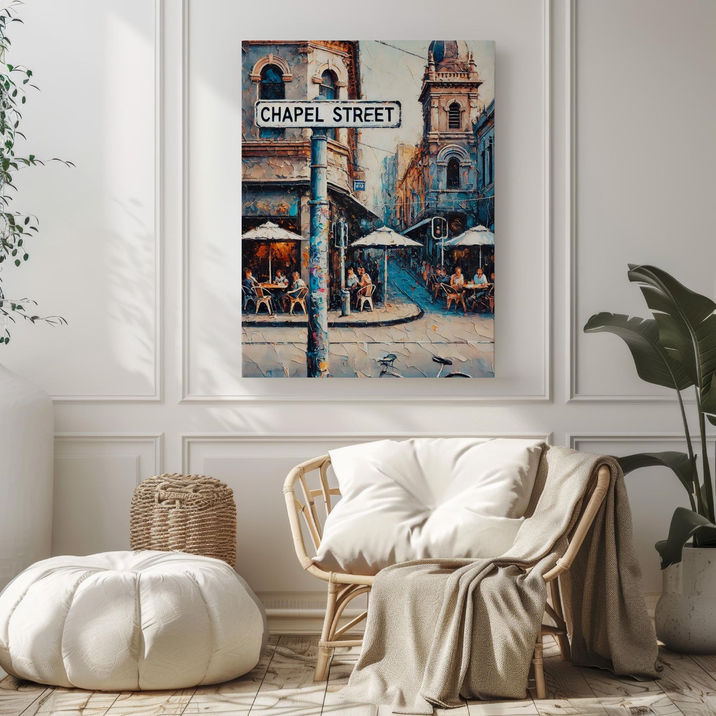 Chapel Street Print, Melbourne Wall Decor, Australia Art, Cityscape Poster, Travel Souvenir, Housewarming Gift, Melbourne Iconic Scene