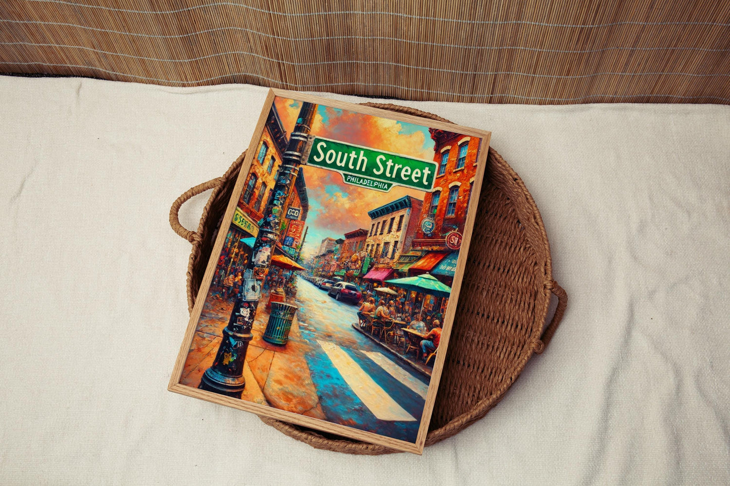 South Street Wall Art Philadelphia Print Pennsylvania Travel Poster City Gift Personalized Souvenir