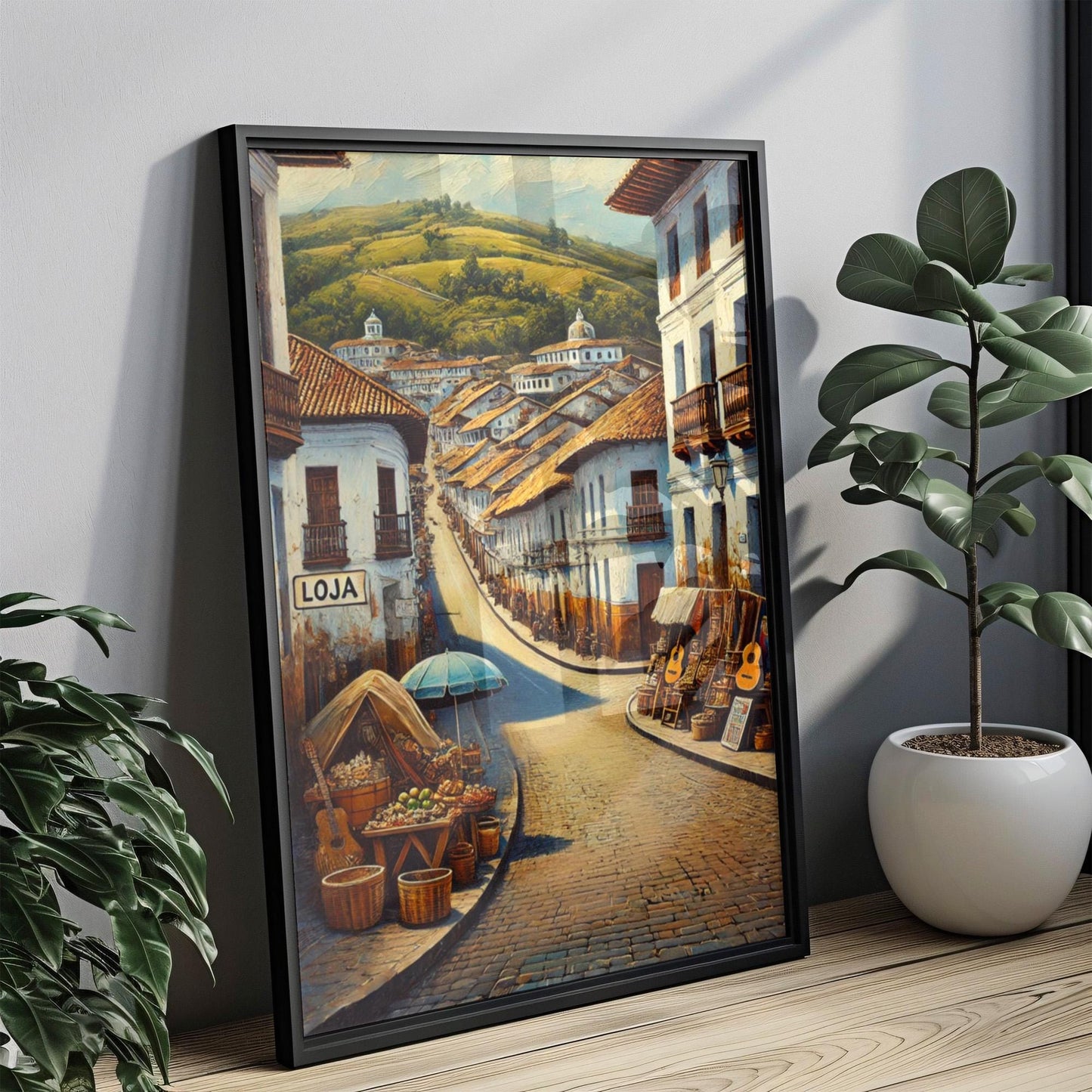 Ecuador Wall Art Loja Print Travel Poster South American Home Decor Ecuador Gift Housewarming Souvenir