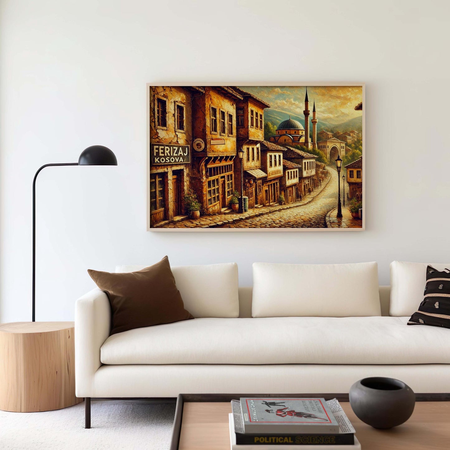 Ferizaj Art Print - LeFerizajka Wall Art Poster, Kosovo City Travel Gift & Housewarming Décor, European Style Home Accent