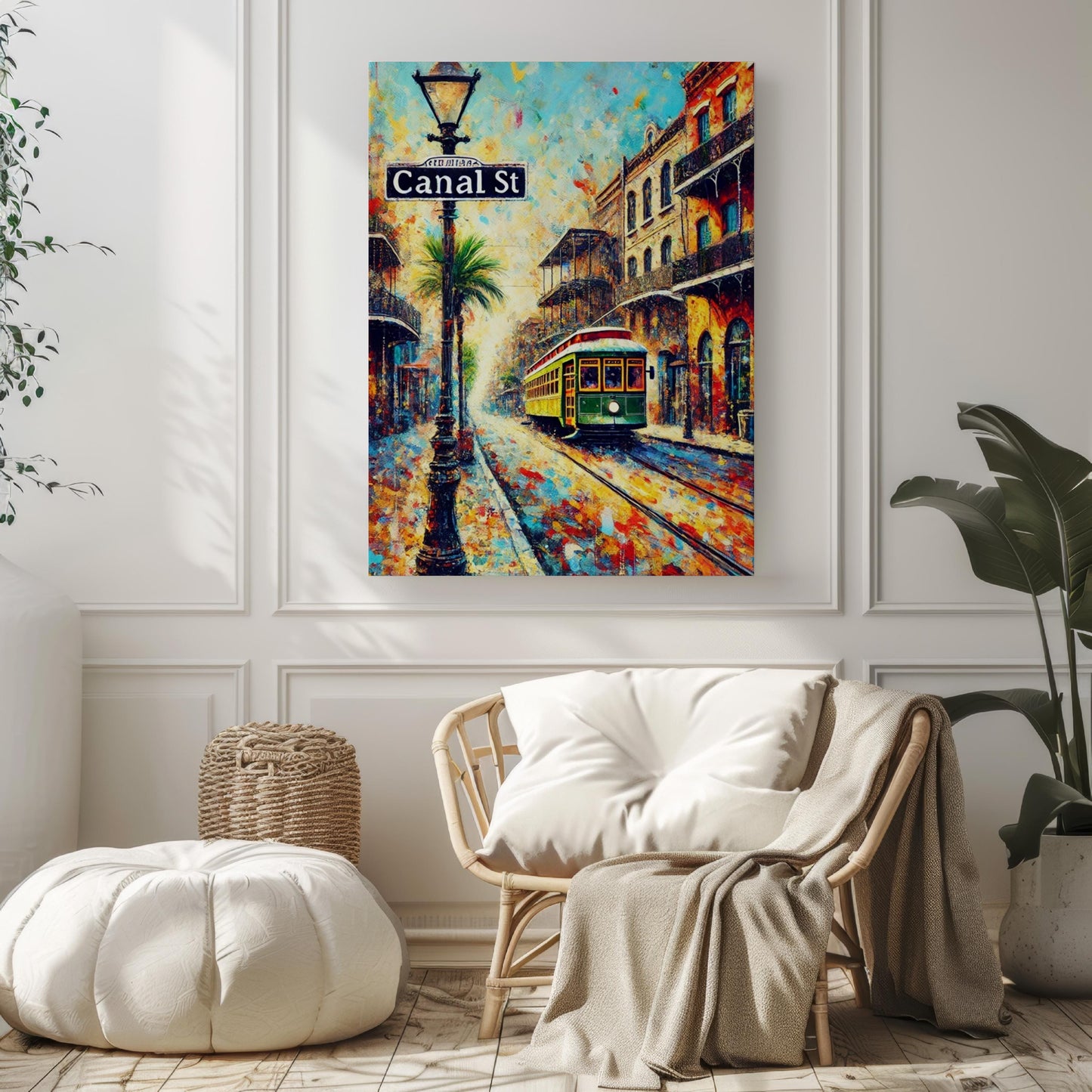 New Orleans Canal St Wall Art, Louisiana Travel Print & Poster, New Orleans Gift, Housewarming Decor, Louisiana Artwork,