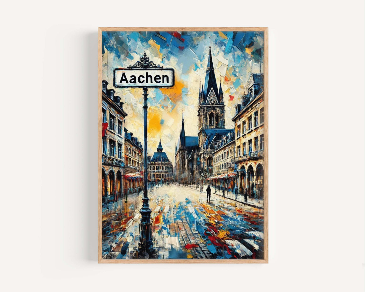 Aachen Art Print - Germany City Wall Art, Travel Poster, European Home Decor, Housewarming Gift, German Travel Print