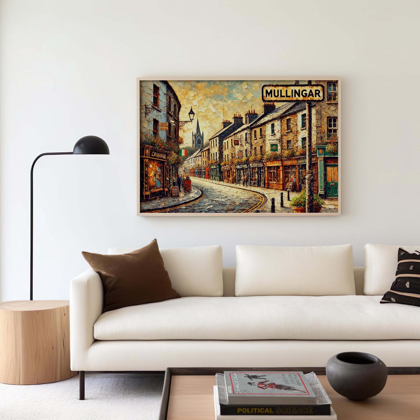 Mullingar Art Print, Ireland City Travel Poster, European Wall Art, Housewarming Gift, Mullingar Ireland Map, Home Decor, Unique Travel Gift