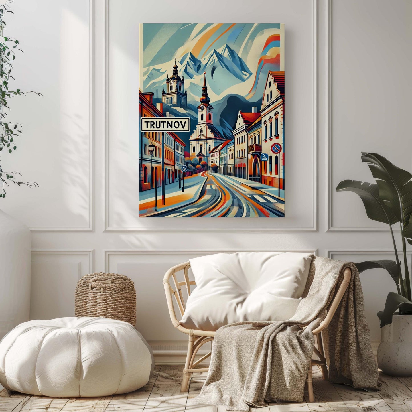Trutnov Print: Czech Republic Wall Art Travel Poster, LeTrutnovfka City Gift & Housewarming Decor