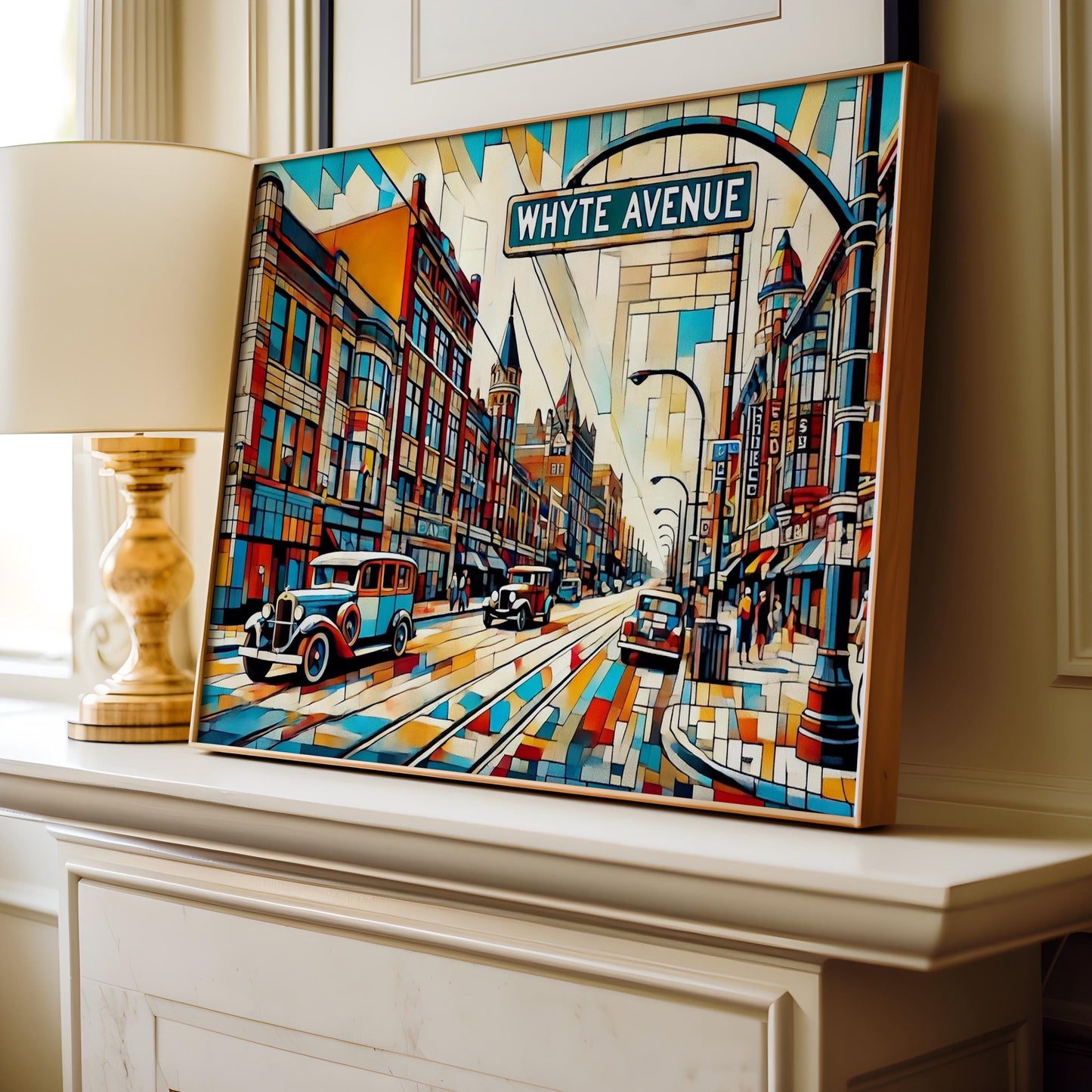 Whyte Avenue Wall Art Edmonton Print Alberta Travel Poster Housewarming Gift Alberta Art Decor