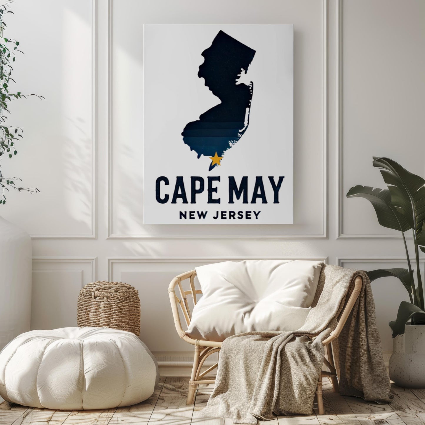 Cape May Wall Art, Cape May Print, New Jersey Art, New Jersey Gift, Travel Print, Home Decor, Housewarming Gift, College Wall Artwork