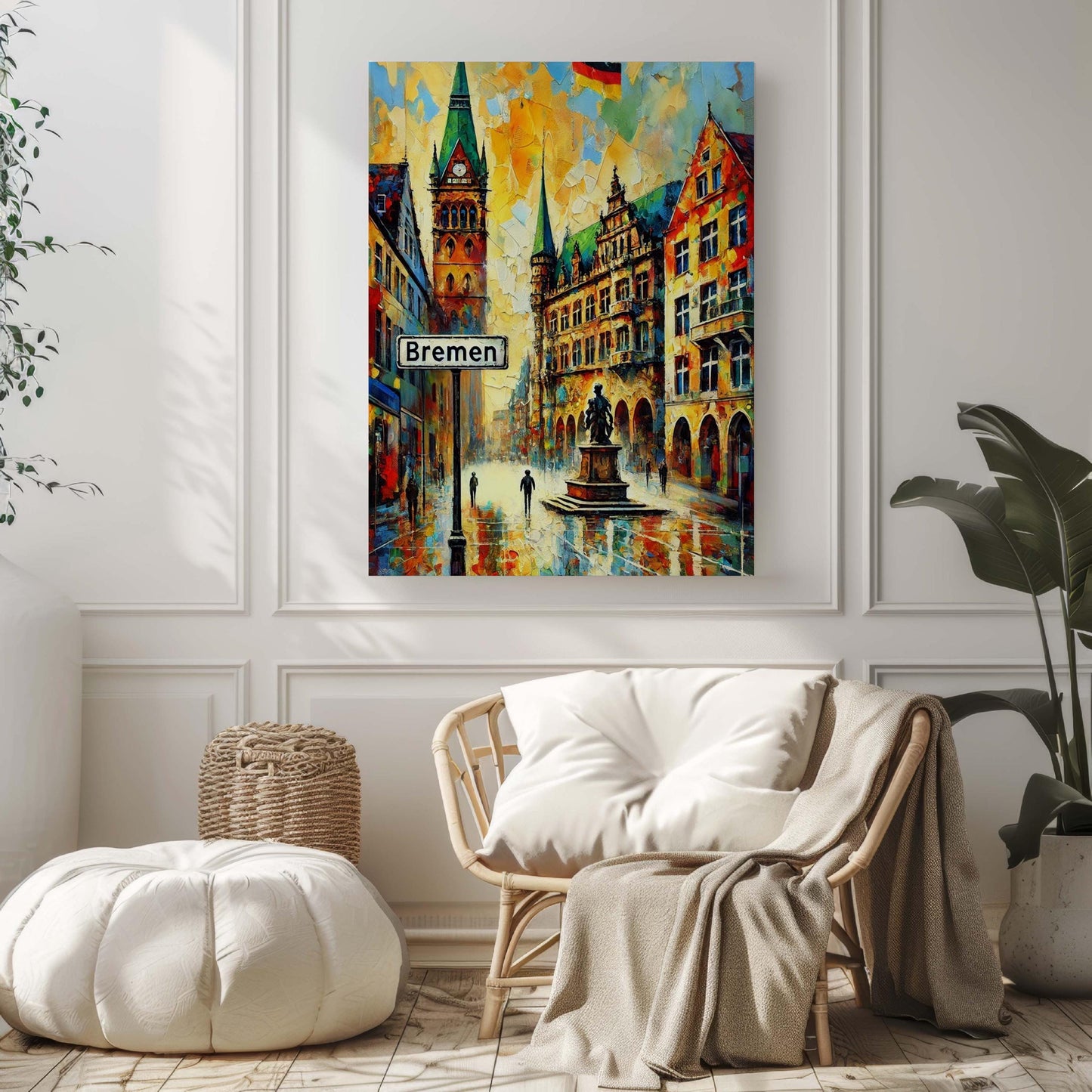 Bremen Art Print - Germany City Wall Art, Travel Poster, European Home Decor, Housewarming Gift, Bremen Travel Print, German Artwork