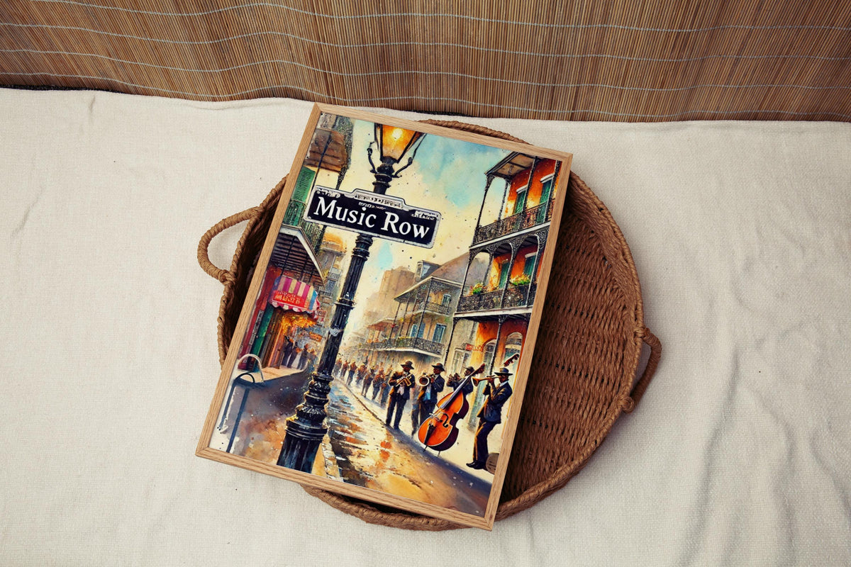 Music Row Print - Nashville, Tennessee, USA