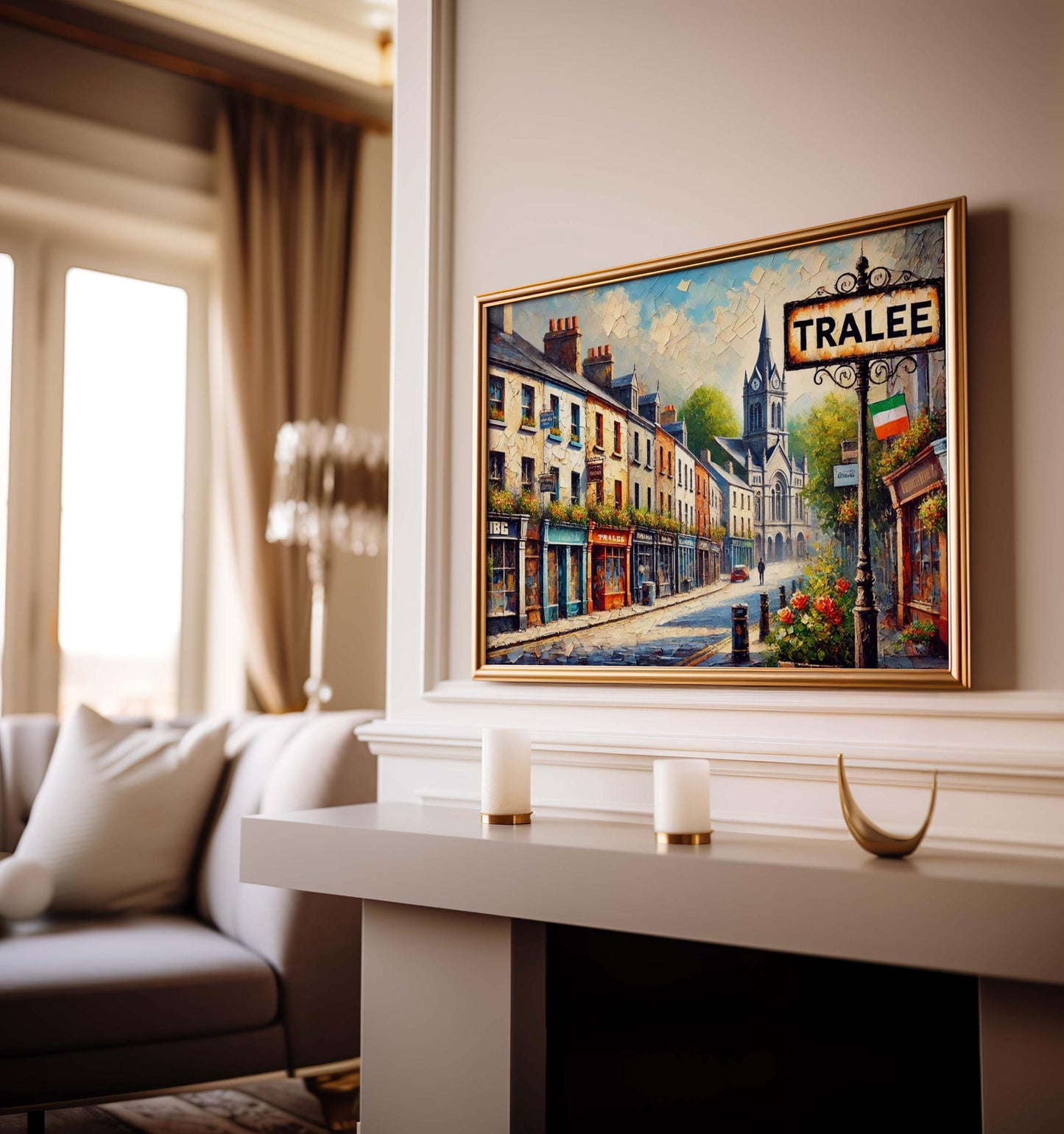 Tralee Art Print – Ireland City Wall Art, Travel Poster, Housewarming Gift, European Decor, Tralee Travel Print, Irish Home Decoration