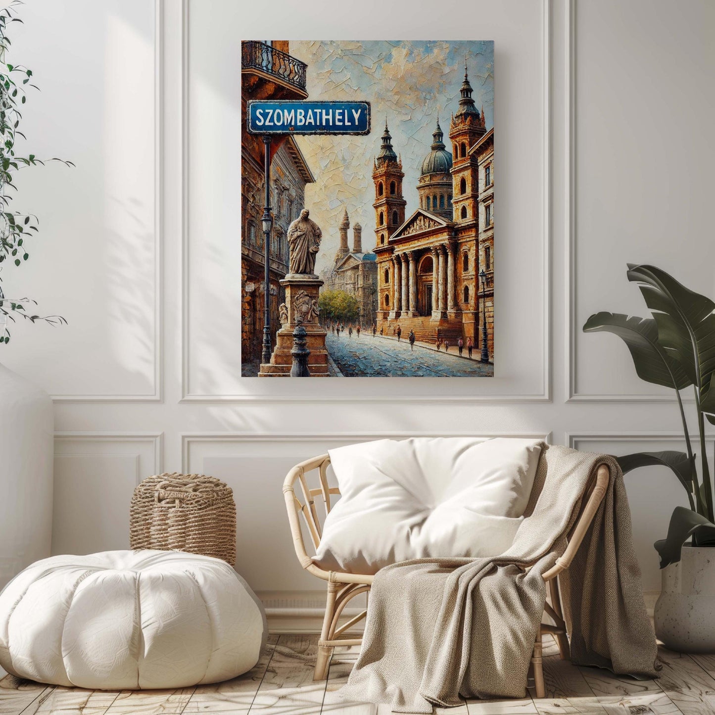 Szombathely Art Print - Hungary City Travel Poster, Szombathely Wall Art, Housewarming Gift, Unique Hungary Artwork, Modern Home Decor