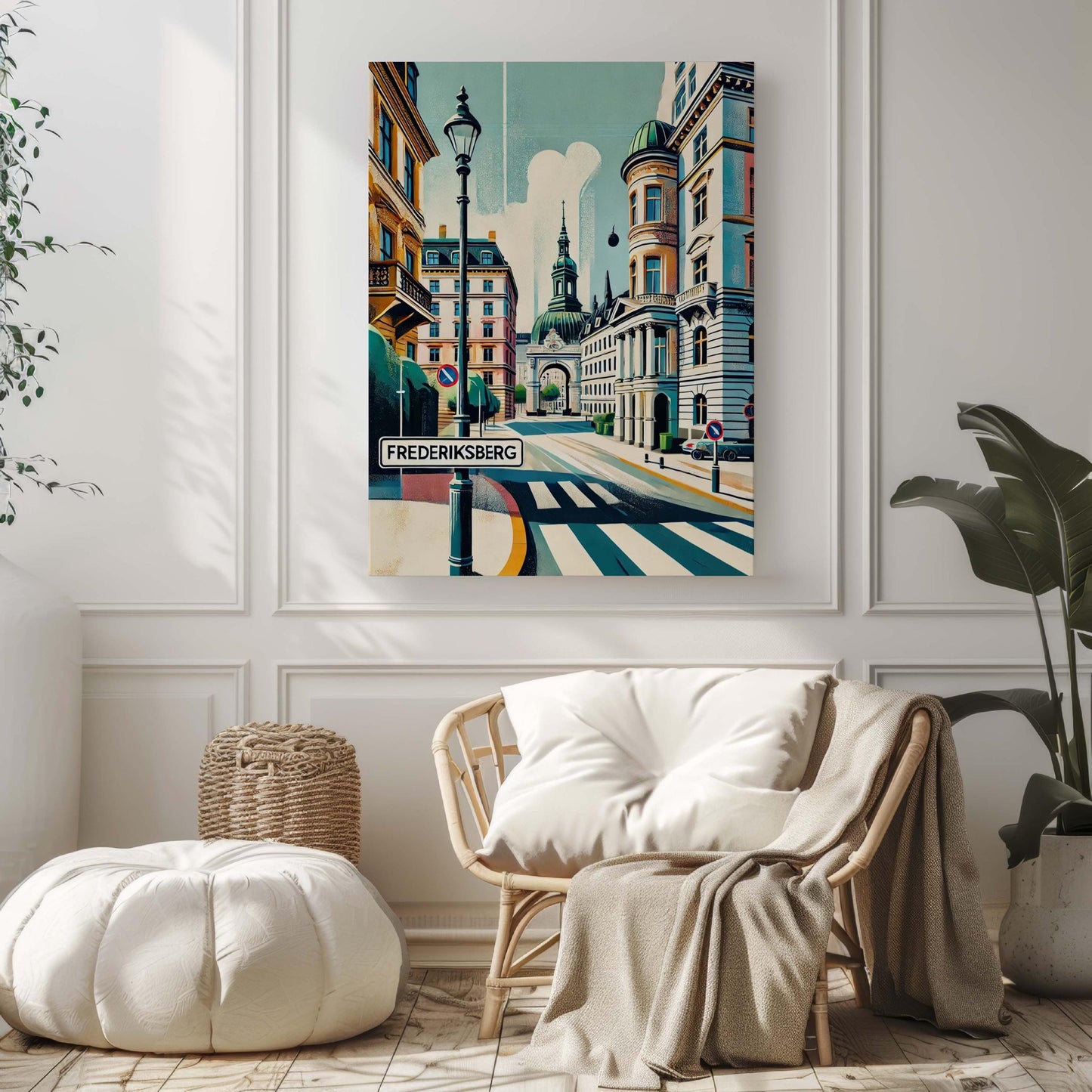 Frederiksberg Print - Denmark City Wall Art Travel Poster, Housewarming Gift, Scandinavian Home Decor, Modern Travel Print