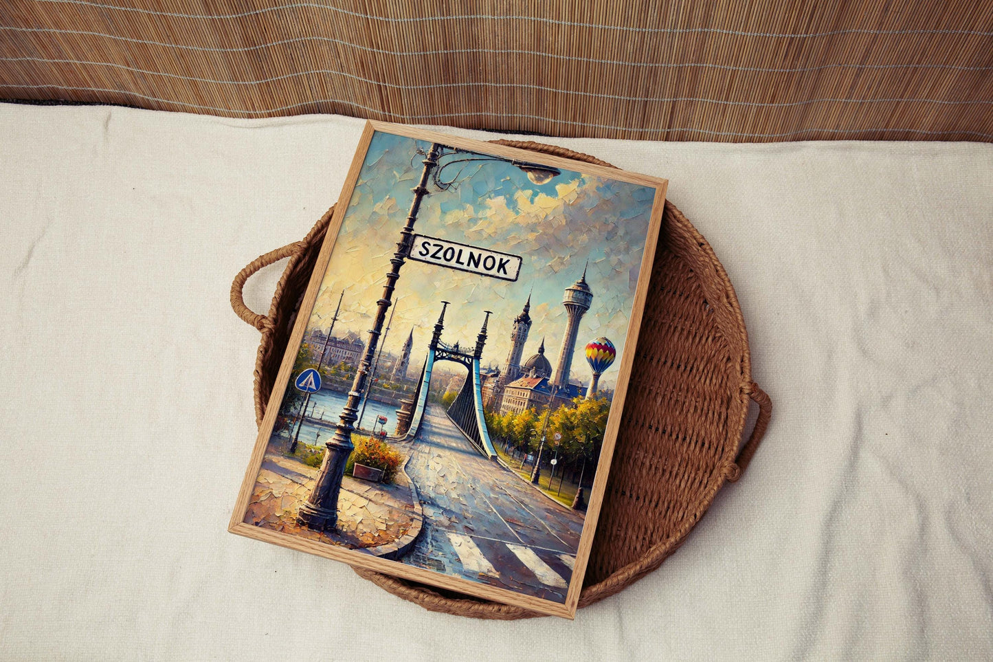 Szolnok Art Print - Hungary City Wall Art, Travel Poster, European Home Decor, Housewarming Gift, Szolnok Travel Print