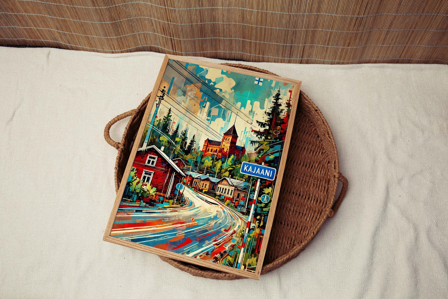 Kajaani Art Print - Finland City Wall Art, Travel Poster, European Home Decor, Housewarming Gift, Kajaani Travel Print