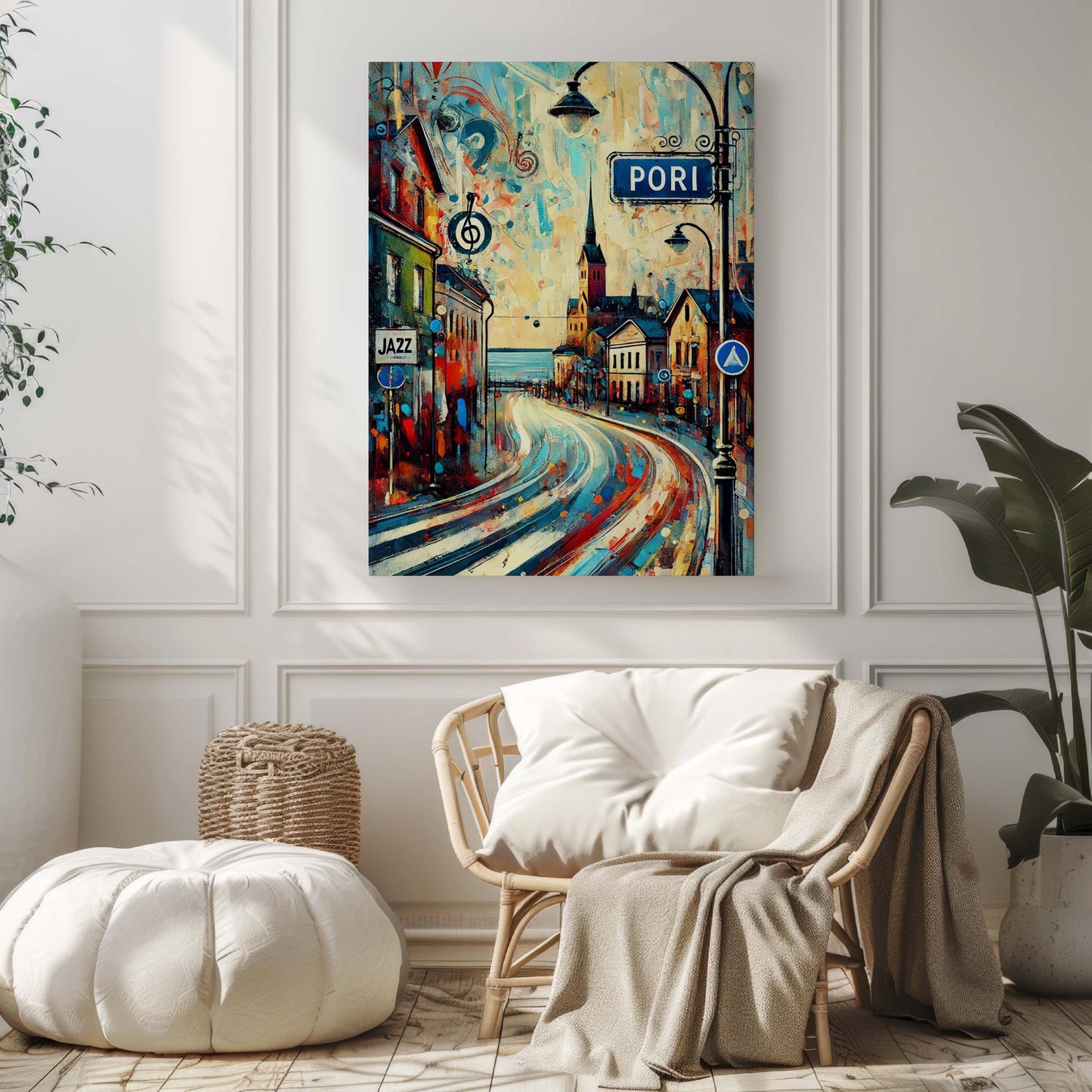 Pori Art Print Wall Decor, Finland City Travel Poster, Scandinavian Home Gift, European Artwork, Pori Wall Art Housewarming Gift