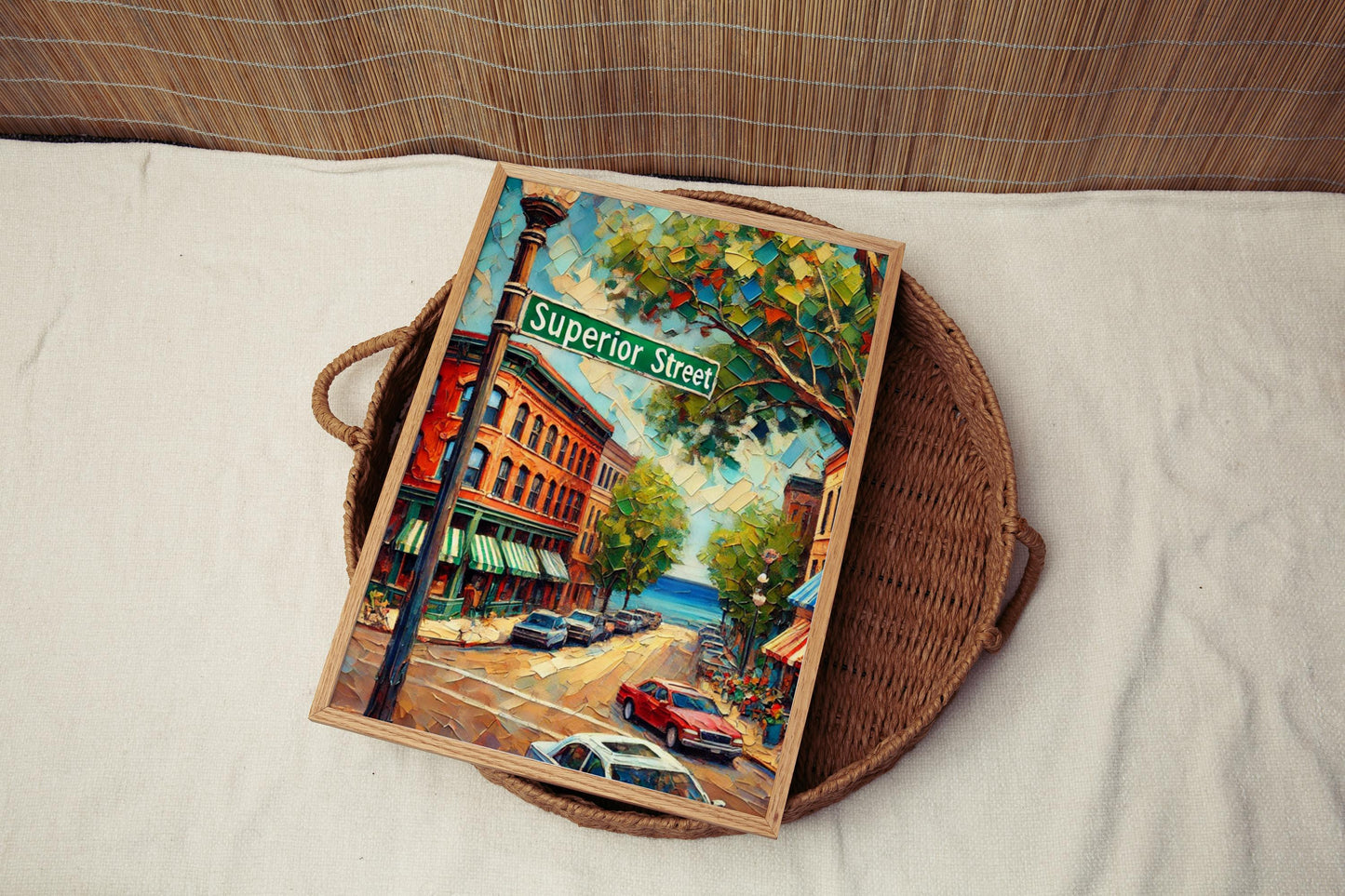 Superior Street Wall Art, Wisconsin Print, USA Art, “City” Gift, Travel Souvenir, Travel Poster, “State” Art, PERSONALIZED GIFT
