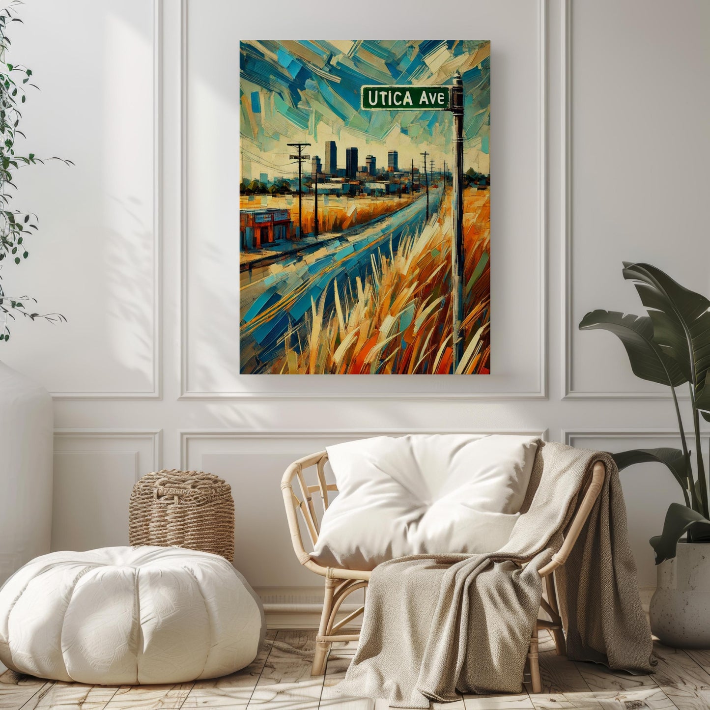 Utica Avenue Wall Art, Oklahoma Print, USA Art, “City” Gift, Travel Souvenir, Travel Poster, “State” Art, PERSONALIZED GIFT