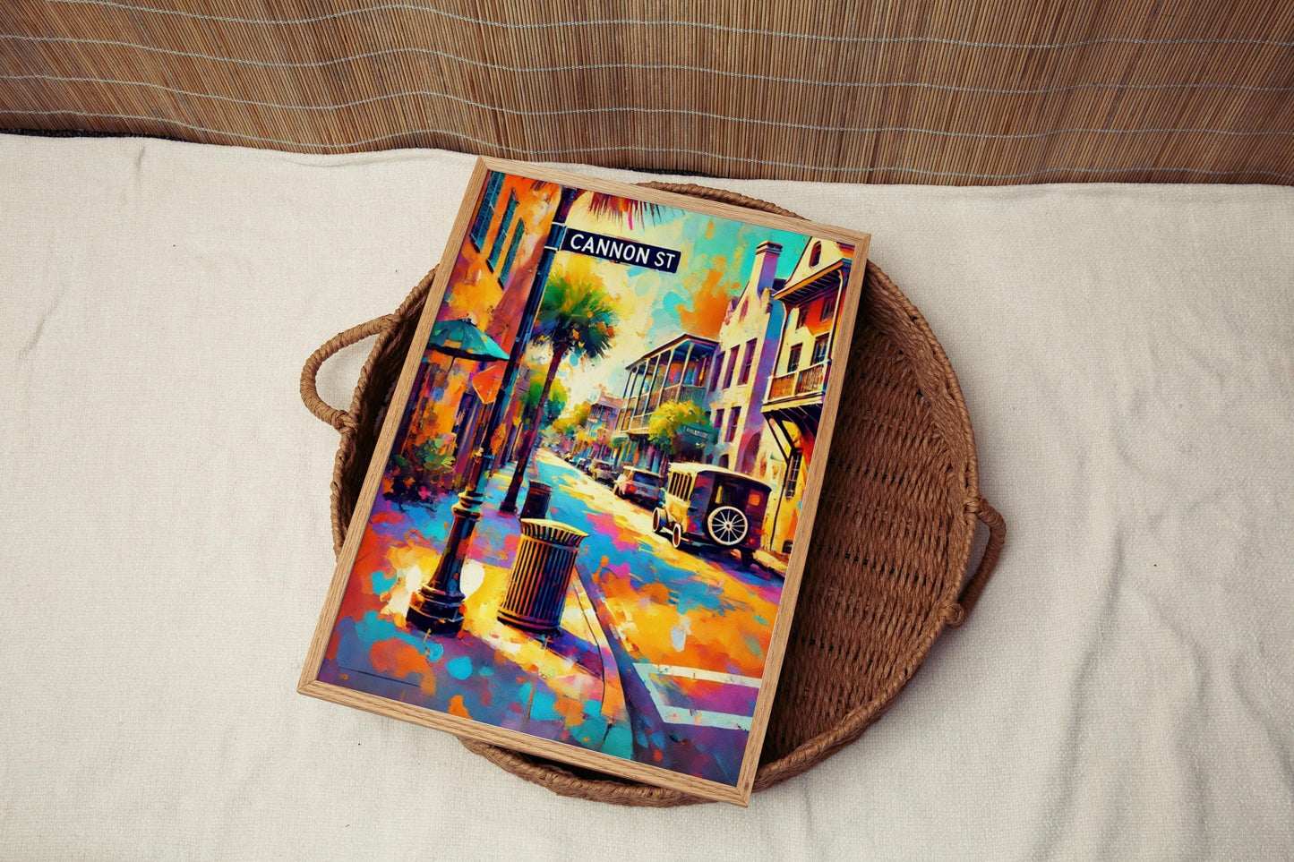 Wall Art Cannon St Charleston Print, South Carolina Travel Poster & Gift, Historic Cannon Street Artwork
