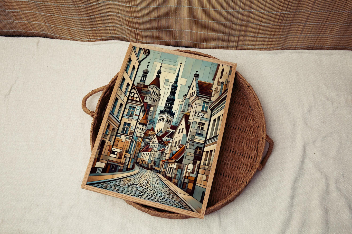 Estonia Pikk St Wall Art Print - Travel Poster & European Souvenir, Housewarming Gift, Estonia Street Map Decor