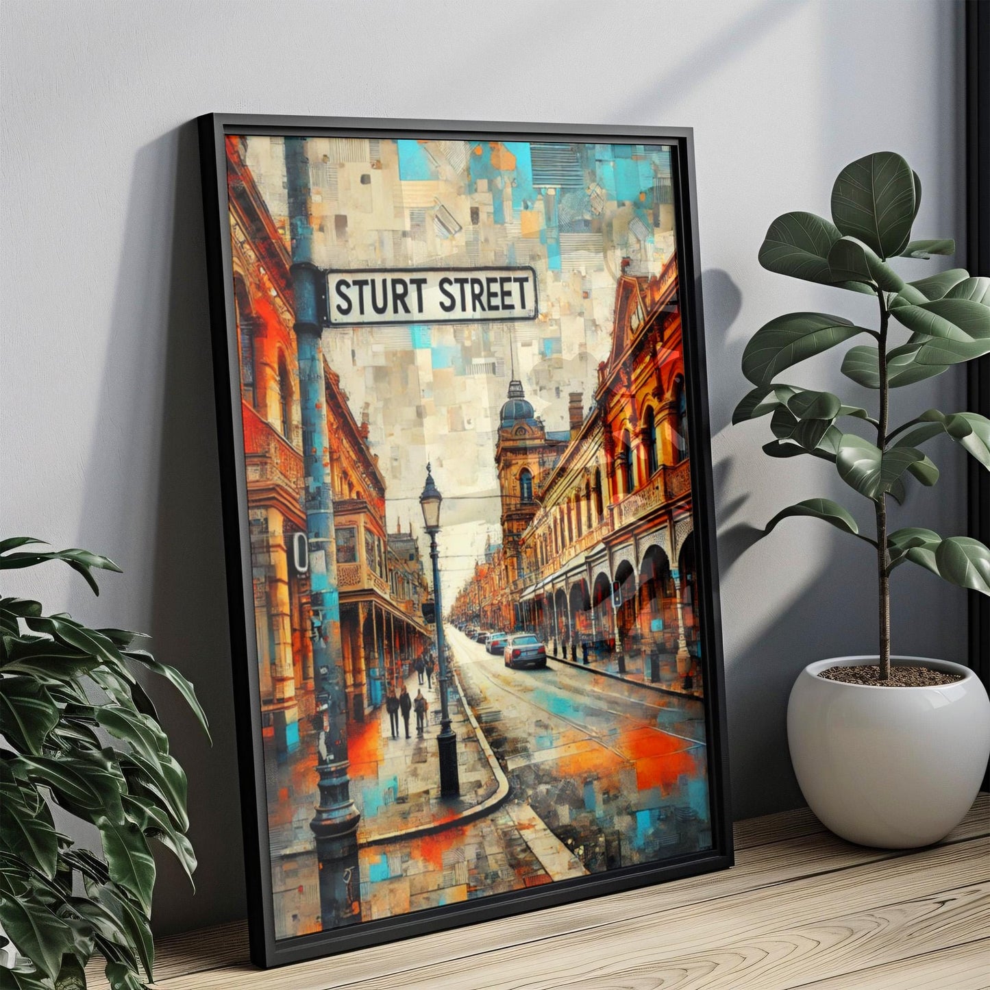 Sturt Street Wall Art Print - Ballarat Travel Poster, Australia Home Decor, Housewarming Gift, Scenic Sturt St Artwork