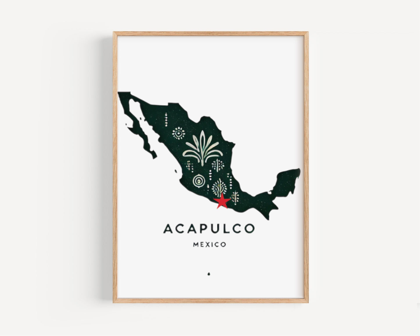 Mexico Acapulco Wall Art Print, Travel Home Decor, Mexico Gift, Housewarming & College Dorm Artwork
