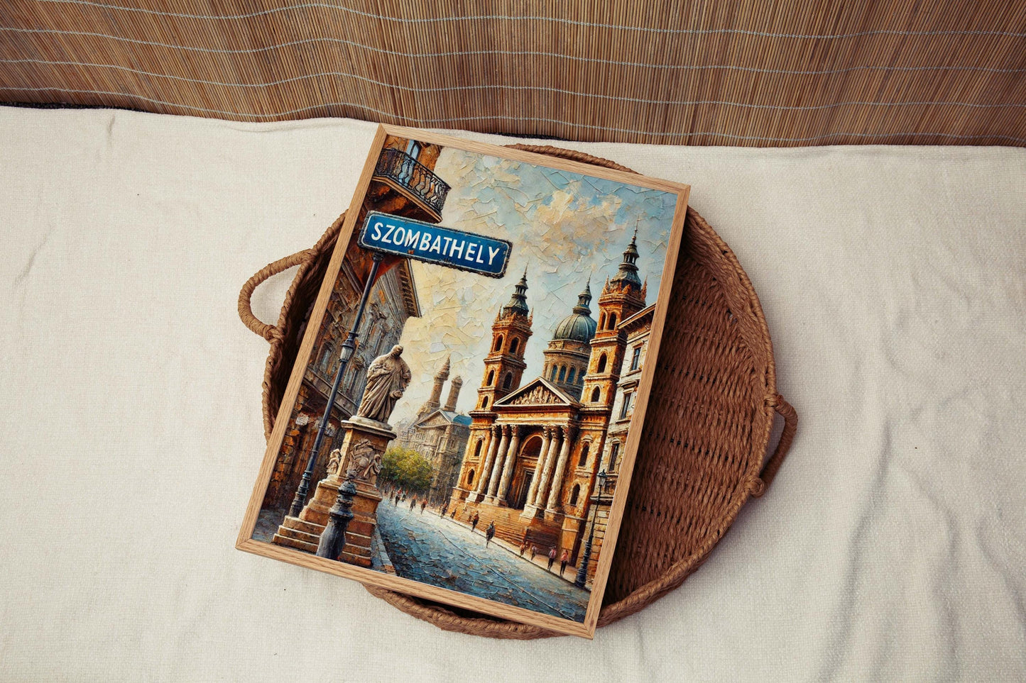 Szombathely Art Print - Hungary City Travel Poster, Szombathely Wall Art, Housewarming Gift, Unique Hungary Artwork, Modern Home Decor
