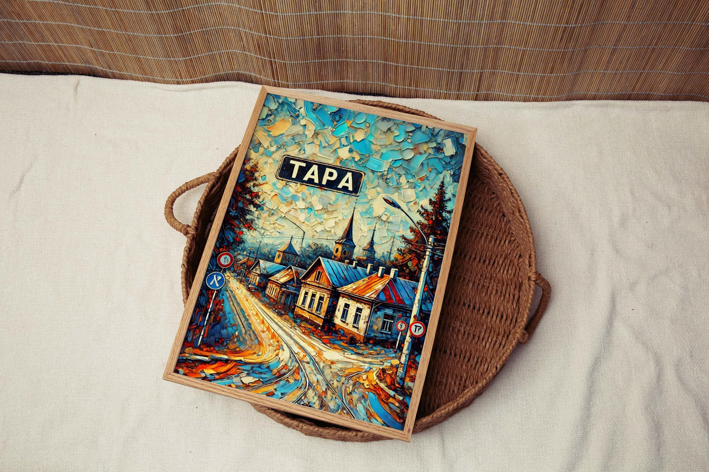 Tapa Art Print - Estonia City Wall Art Travel Poster, European Artwork, Housewarming Gift, Tapa Travel Print, Estonia Home Decor