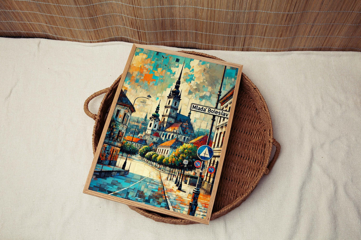 Mlada Boleslav Print - Czech Republic Wall Art, Travel Poster, City Gift, Home Decor, Housewarming Present, Unique Travel Art