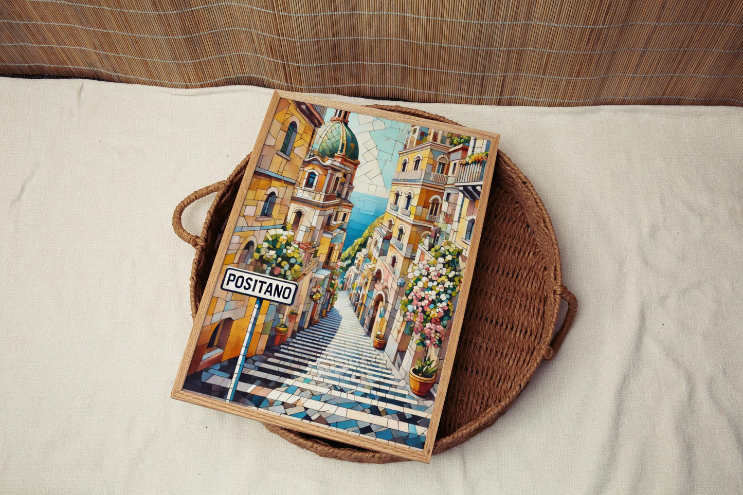 Italy Positano Wall Art Print - Italian Travel Poster, European Decor, Housewarming Gift, Coastal Italy Artwork, Scenic Vacation Home Decor