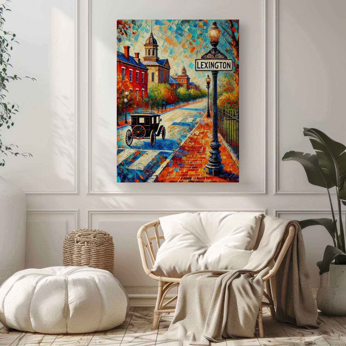 Virginia Lexington Wall Art Print - Travel Poster & American Souvenir Gift - Virginia Home Decor and Housewarming Present