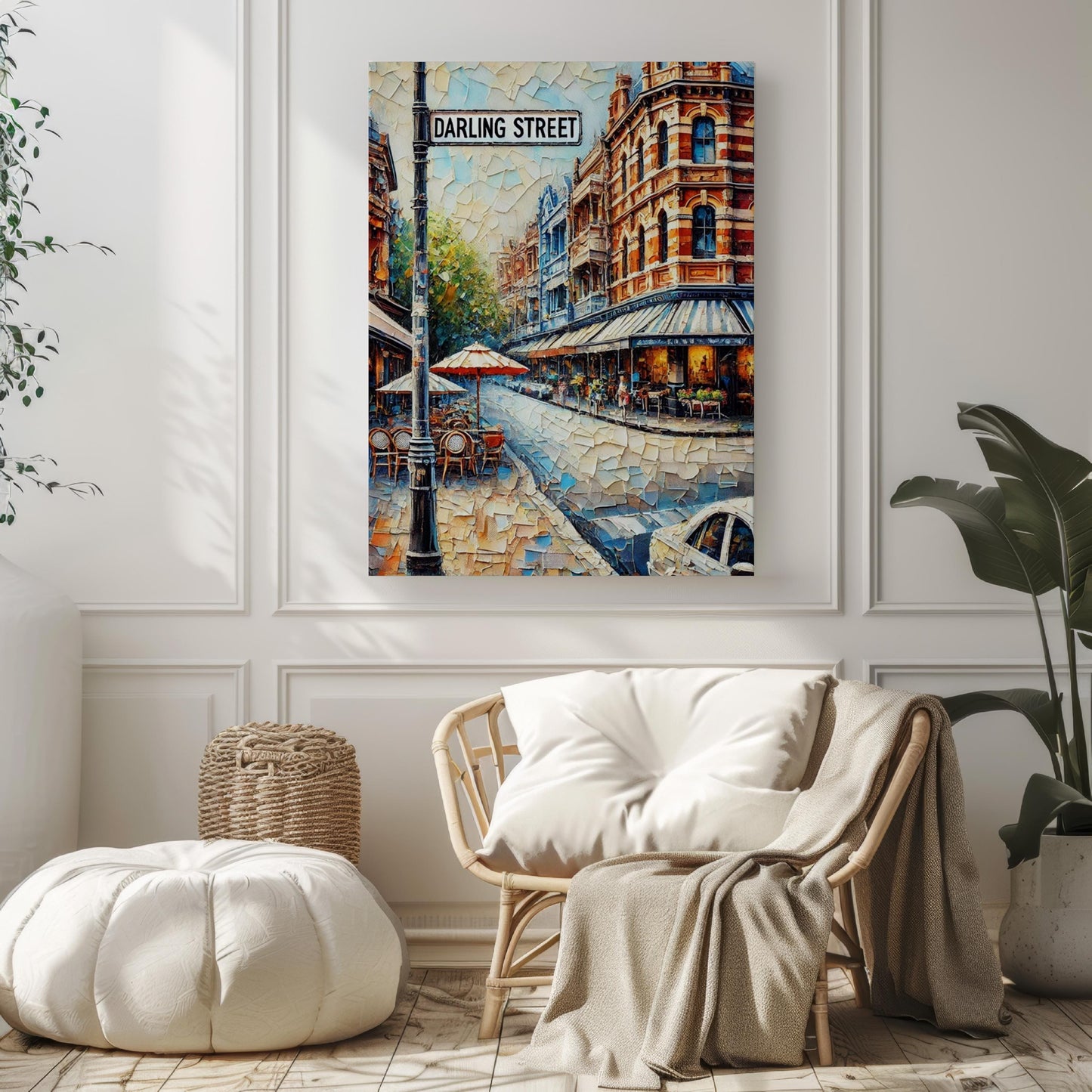 Australian Darling St Wall Art Print, Sydney Travel Poster, Modern Australian Decor, Housewarming Gift, Coastal Cityscape, Aussie Wall Decor