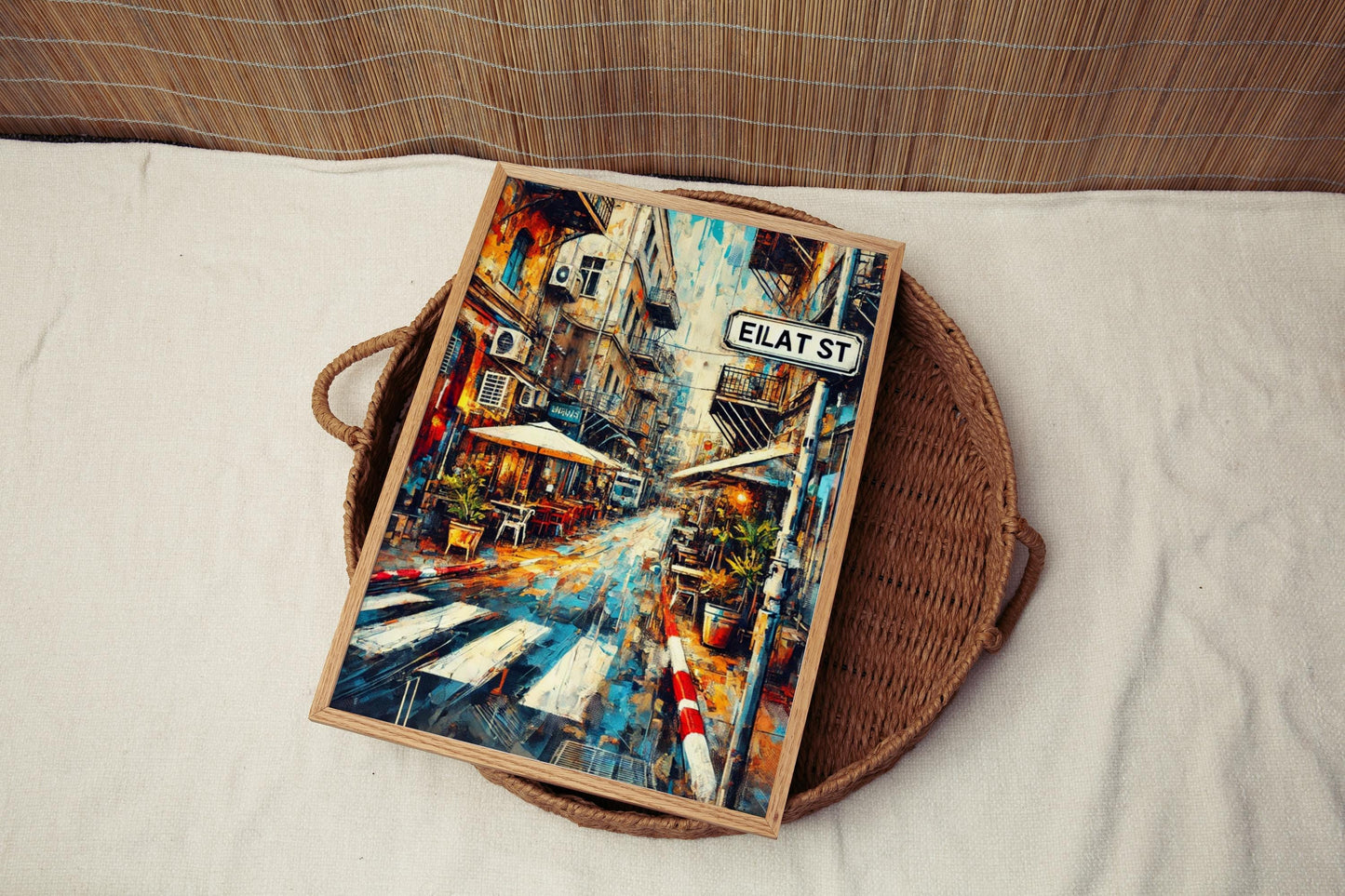 Israel Eilat Wall Art Print - Travel Poster, Unique Israel Gift Decor & Housewarming Present