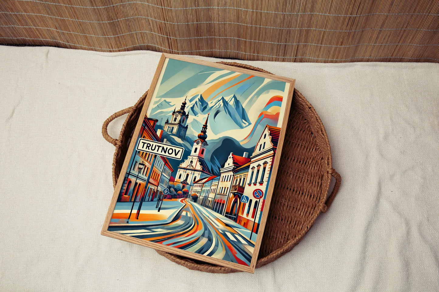 Trutnov Print: Czech Republic Wall Art Travel Poster, LeTrutnovfka City Gift & Housewarming Decor