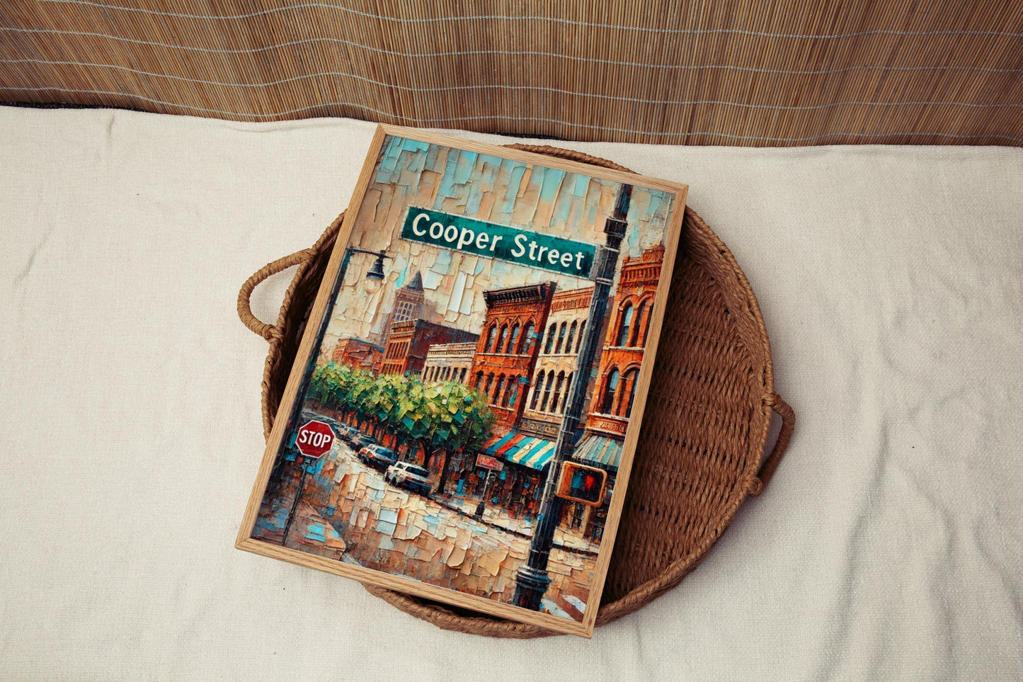 Cooper Street Wall Art Memphis Print Tennessee Art | City Travel Souvenir Poster | Personalized Gift for Memphis Lovers