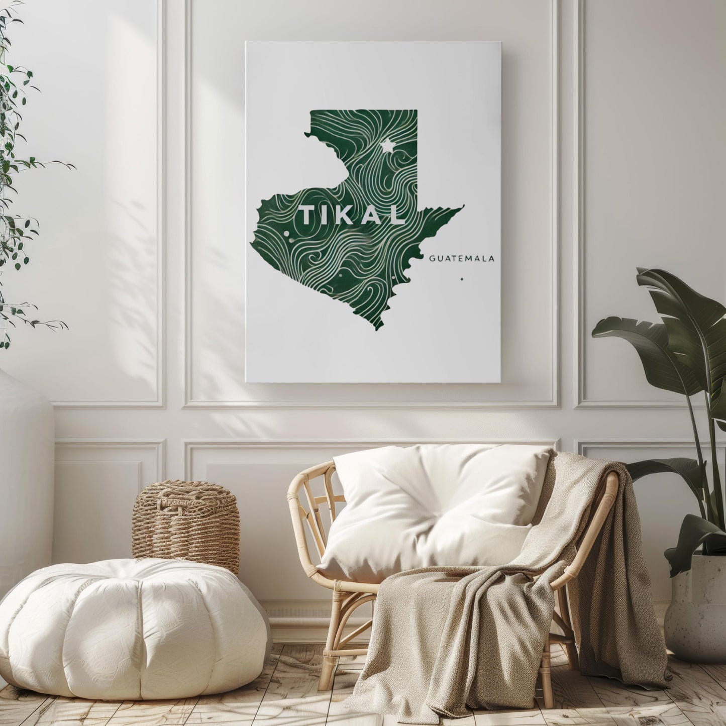 Guatemala Tikal Wall Art Print – Travel Home Decor, Guatemala Gift & Housewarming Artwork for Living Room