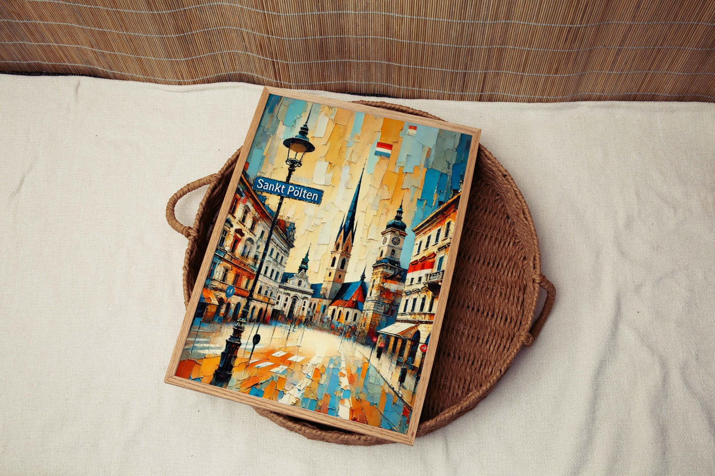 Sankt Pölten Art Print – Austria City Wall Art, Travel Poster, Housewarming Gift, Sankt Polten Decorative Map