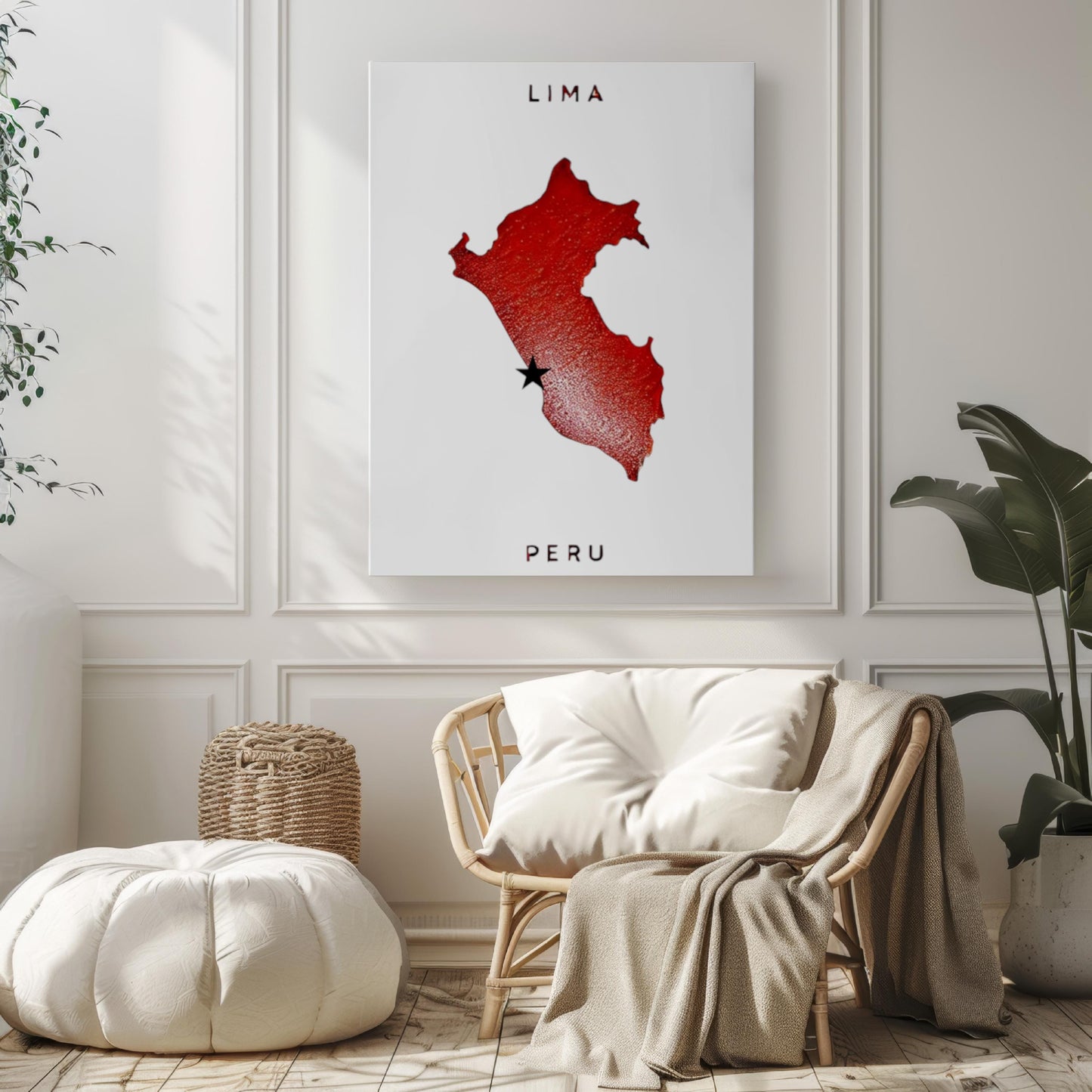 Peru Lima Wall Art Print, Travel Home Decor, Peru Gift, College Dorm Room Artwork, Housewarming Present, South America Travel Poster