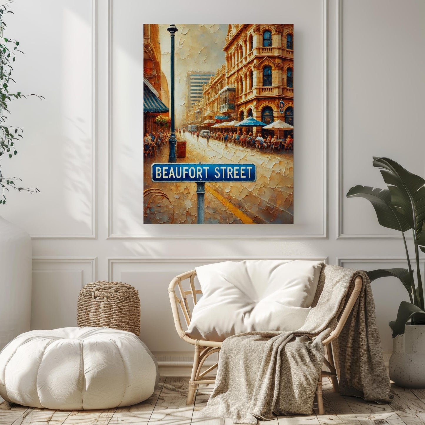 Beaufort Street Wall Art Perth Print Australia Travel Poster City Gift Boutique Shop Decor Urban Vibe, Museum-Grade Fine Art Paper