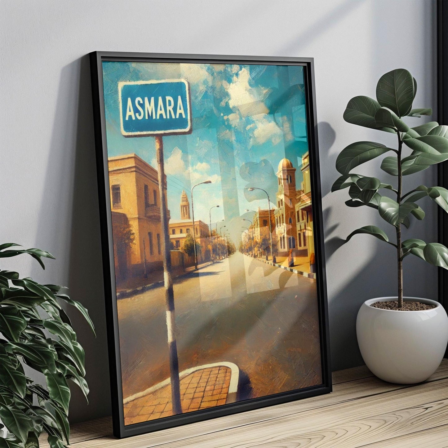 Eritrea Wall Art Asmara Print Travel Poster African Decor Housewarming Gift Eritrea Travel Art